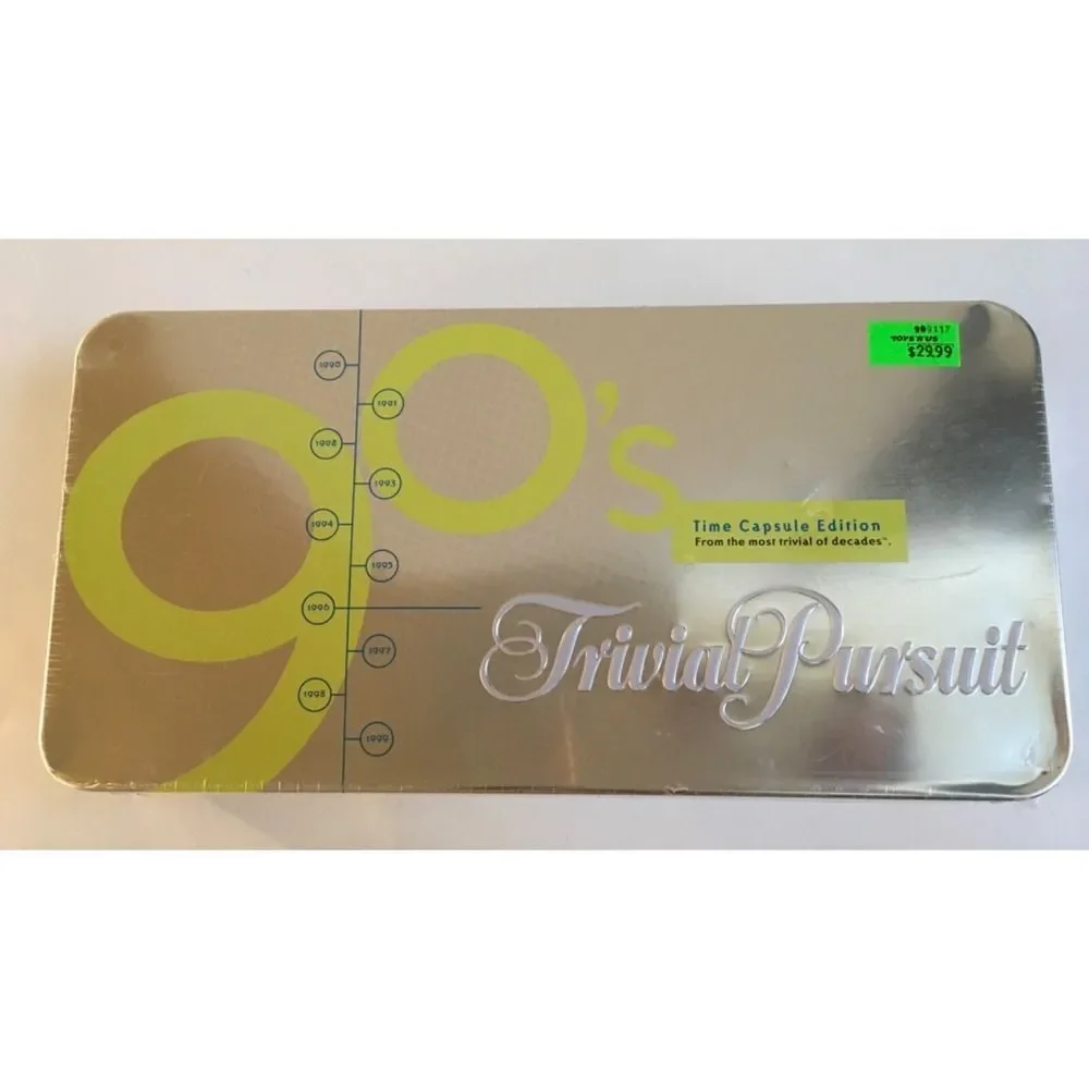 NEW Trivial Pursuit 90s Time Capsule Edition Trivia Metal Case Parker Brothers
